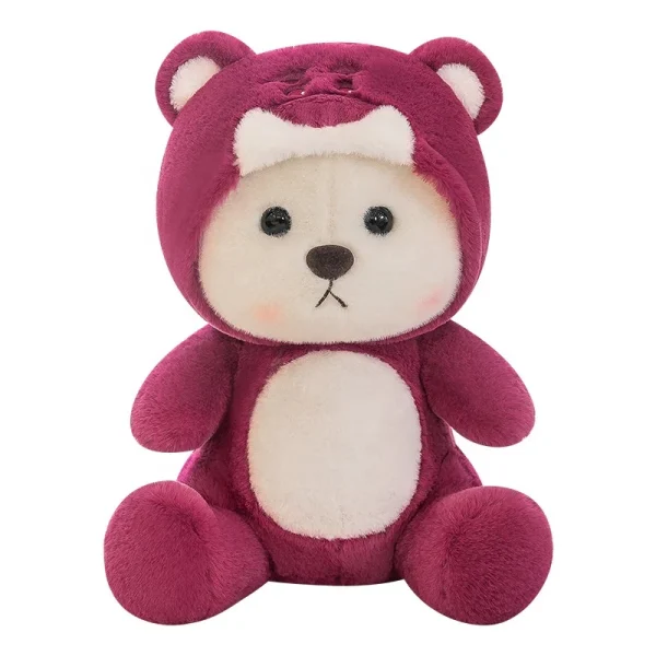 Wholesale Cute and Soft Toys Stawbeery Bear Teddy in Stock