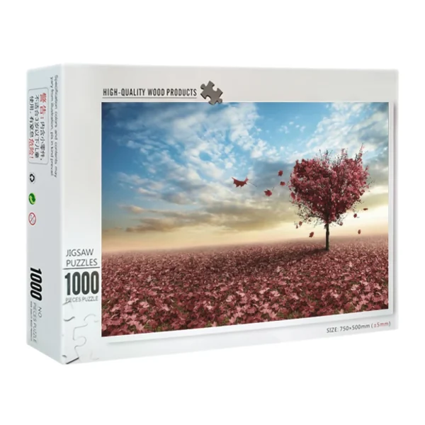 High Quality Factory Made Custom Personalized Puzzle 1000 Piece Large Jigsaw Puzzle for Adults