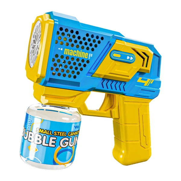 2025 New Automatic Mechanical Bubble Gun Blue Bubble Toy Hand Gun Summer Outdoor ABS Bubble Machine Toys for Kids